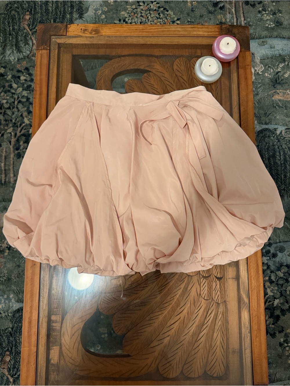 Forever 21 Blush Pink Bubble Skater Skirt